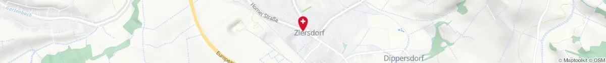 Kartendarstellung des Standorts für Apotheke "Zum heiligen Leopold" in 3710 Ziersdorf